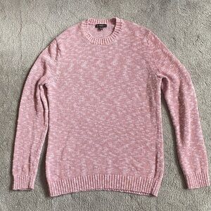 Banana Republic Pink Marled Crewneck Sweater. Size L tall